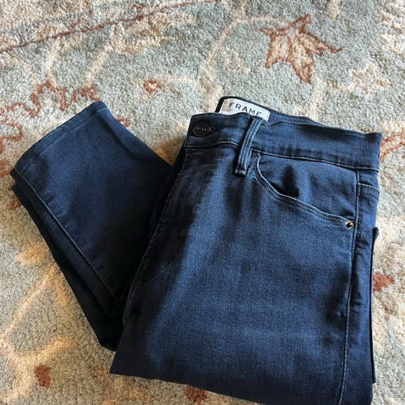 Frame Denim Le High Skinny Dark Wash Jeans Size 27 - Picture 1 of 6